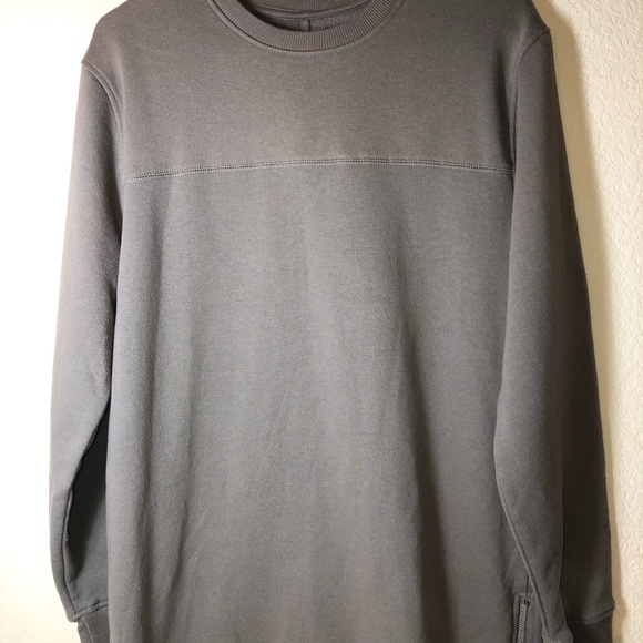 Forever 21 Men's Crewneck, Olive/Brown/Tan, Small, EUC, longline, tunic, - Picture 2 of 10